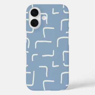 Urban Geo   Cobalt Cool   Blender Pattern iPhone 16 Case