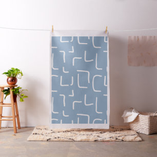 Urban Geo Cobalt Cool Blender Pattern Fabric