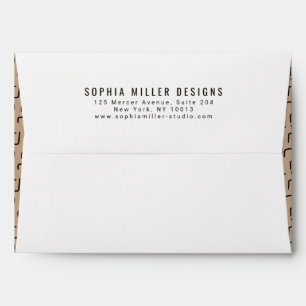 Urban Geo Neutral Beige Geometric Business Envelope