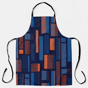 Urban geometric, modern seamless pattern apron