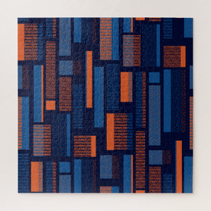 Urban geometric, modern seamless pattern jigsaw puzzle