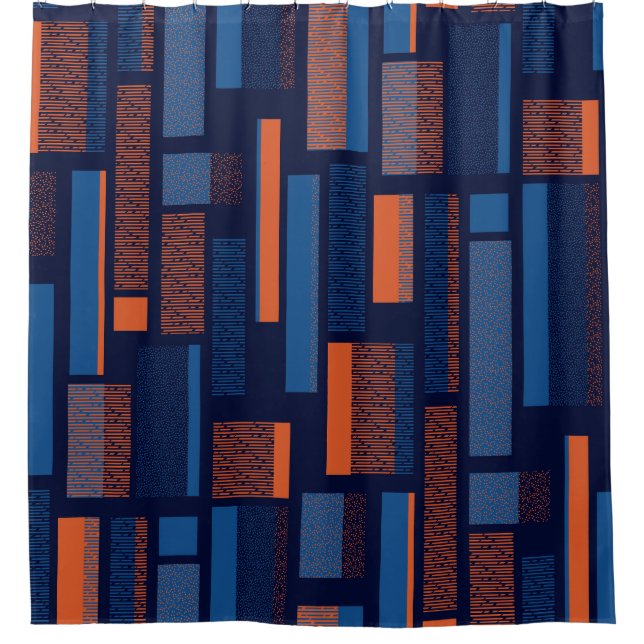 Urban geometric, modern seamless pattern shower curtain (Front)