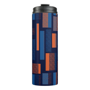 Urban geometric, modern seamless pattern thermal tumbler