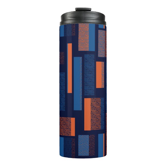 Urban geometric, modern seamless pattern thermal tumbler (Front)