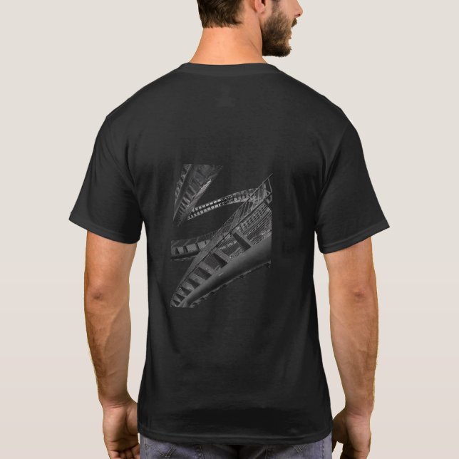 Urban Geometry Abstract Architecture Graphic T-Shi T-Shirt (Back)