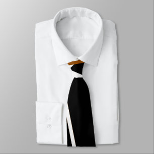 Urban Geometry Black White Sienna-Brown Tie
