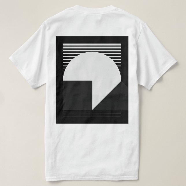 Urban Good Night – Minimalist City Moon T-Shirt (Design Back)