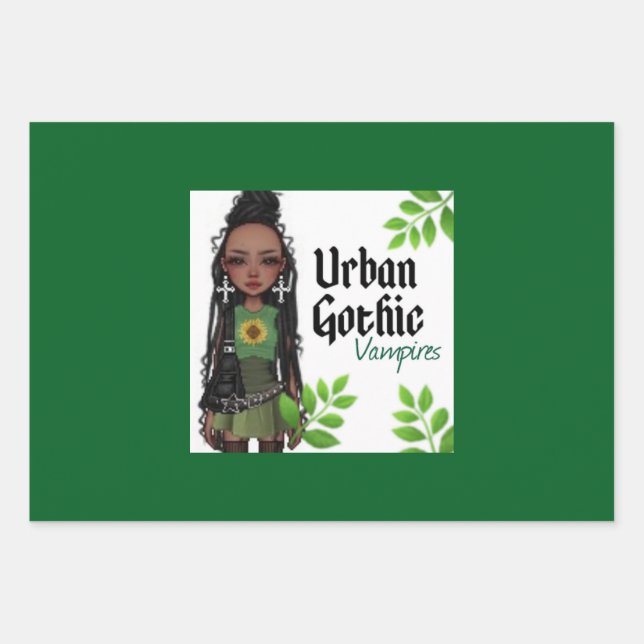 Urban Gothic Vampires Gift Wrap 9 (Front)