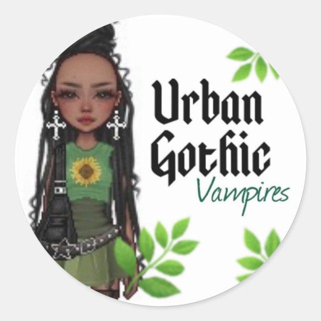 Urban Gothic Vampires Stickers 8 (Front)