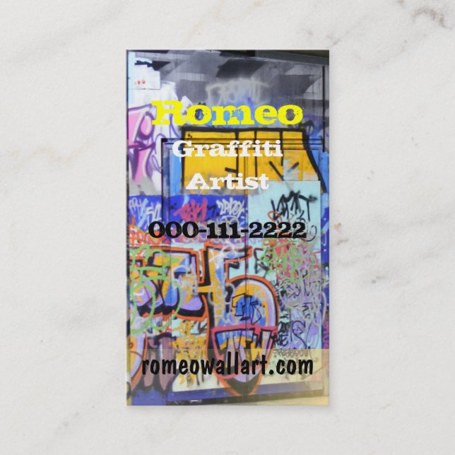 Urban Graffiti Business Card (Front)