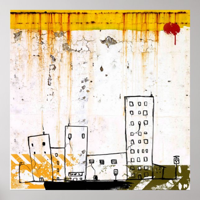 urban graffiti decay poster (Front)