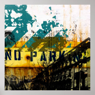 urban graffiti decay poster