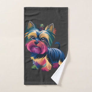 Urban Graffiti Dog Hand Towel