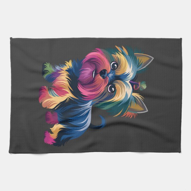 Urban Graffiti Dog Tea Towel (Horizontal)