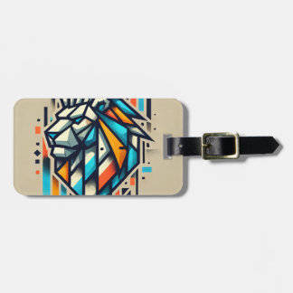 Urban Graffiti Lion Luggage Tag