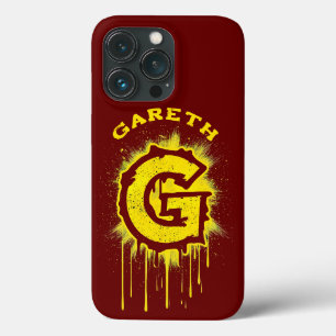 Urban Graffiti Monogram Keychain - Letter "G" iPhone 13 Pro Case