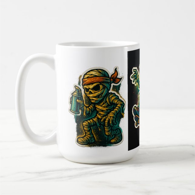 Urban Graffiti Mummy Mug (Left)