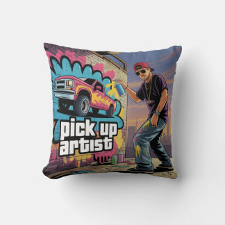 Urban Graffiti & Pickup Artist Cushion