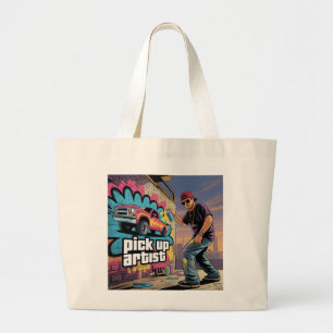 Urban Graffiti & Pickup Artist Large Tote Bag