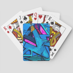 Urban graffiti playing cards