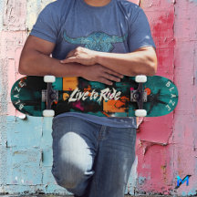 Urban Graffiti Pop Art - Live to Ride Motto