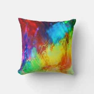 Urban Graffiti Rainbow Colours Colourful Abstract Cushion