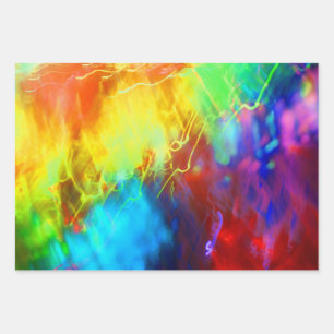 Urban Graffiti Rainbow Colours Colourful Abstract Wrapping Paper Sheet