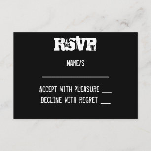 Urban Graffiti RSVP Card