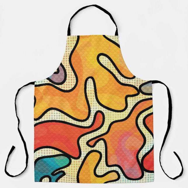 Urban Graffiti: Seamless Art Texture. Apron (Front)