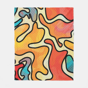 Urban Graffiti: Seamless Art Texture. Fleece Blanket