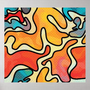 Urban Graffiti: Seamless Art Texture. Poster