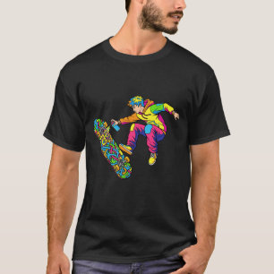 Urban Graffiti Skateboard Art Streetwear Tee
