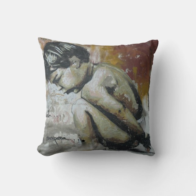 Urban graffiti street art cushion (Front)