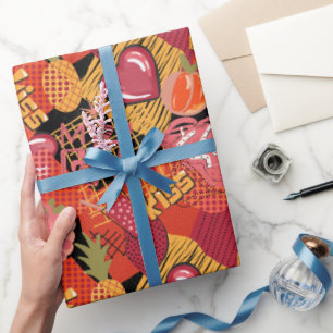 Urban Graffiti Street Art Pattern Wrapping Paper
