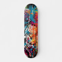 Urban Graffiti Street Art Skateboard