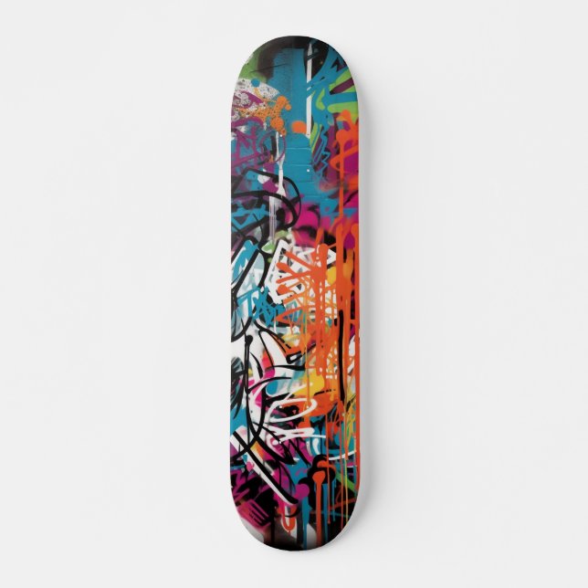 Urban Graffiti Street Art Skateboard (Front)