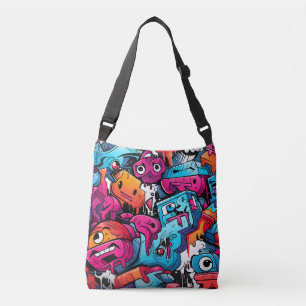 Urban Graffiti Street Art Splash Crossbody Bag