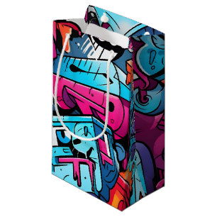 Urban Graffiti Street Art Splash Small Gift Bag