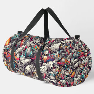 Urban Graffiti Style Duffle Bag