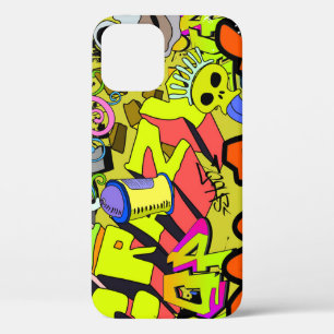 Urban Graffiti: Vintage Art Wall iPhone 12 Case