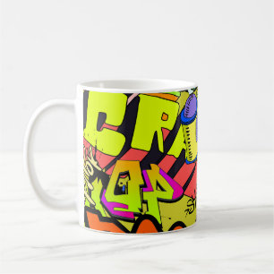 Urban Graffiti: Vintage Art Wall Coffee Mug