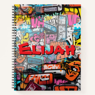 Urban Graffiti Wall Notebook