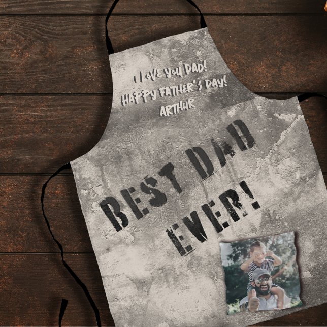 Urban Graffiti Wall Photo Father’s Day Custom Apron (Creator Uploaded)