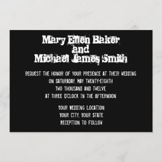 Urban Graffiti Wedding Invitation