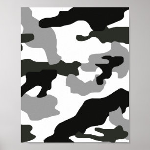 Urban grey camouflage no. 15 print