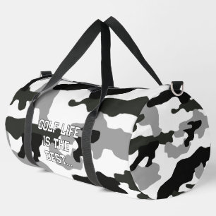 Urban grey camouflage no. 15 print duffle bag