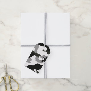 Urban grey camouflage no. 15 print   gift tags