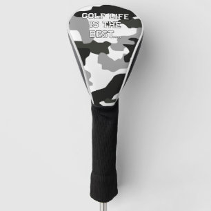 Urban grey camouflage no. 15 print golf head cover