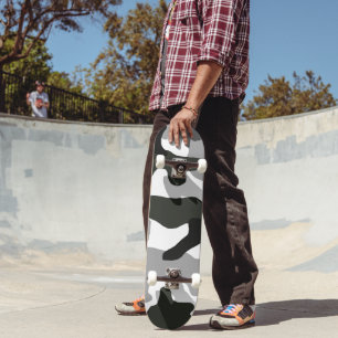 Urban grey camouflage no. 15 print   skateboard