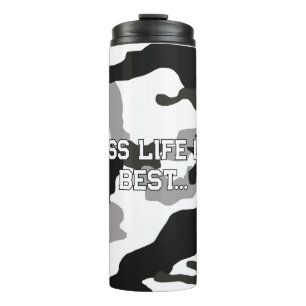 Urban grey camouflage no. 15 print thermal tumbler